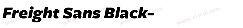 Freight Sans Black字体转换